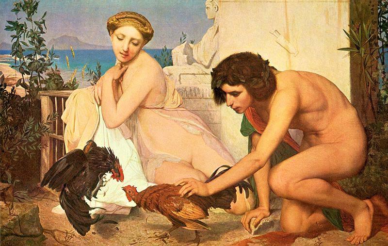 Jean-Leon Gerome The Cockfight china oil painting image